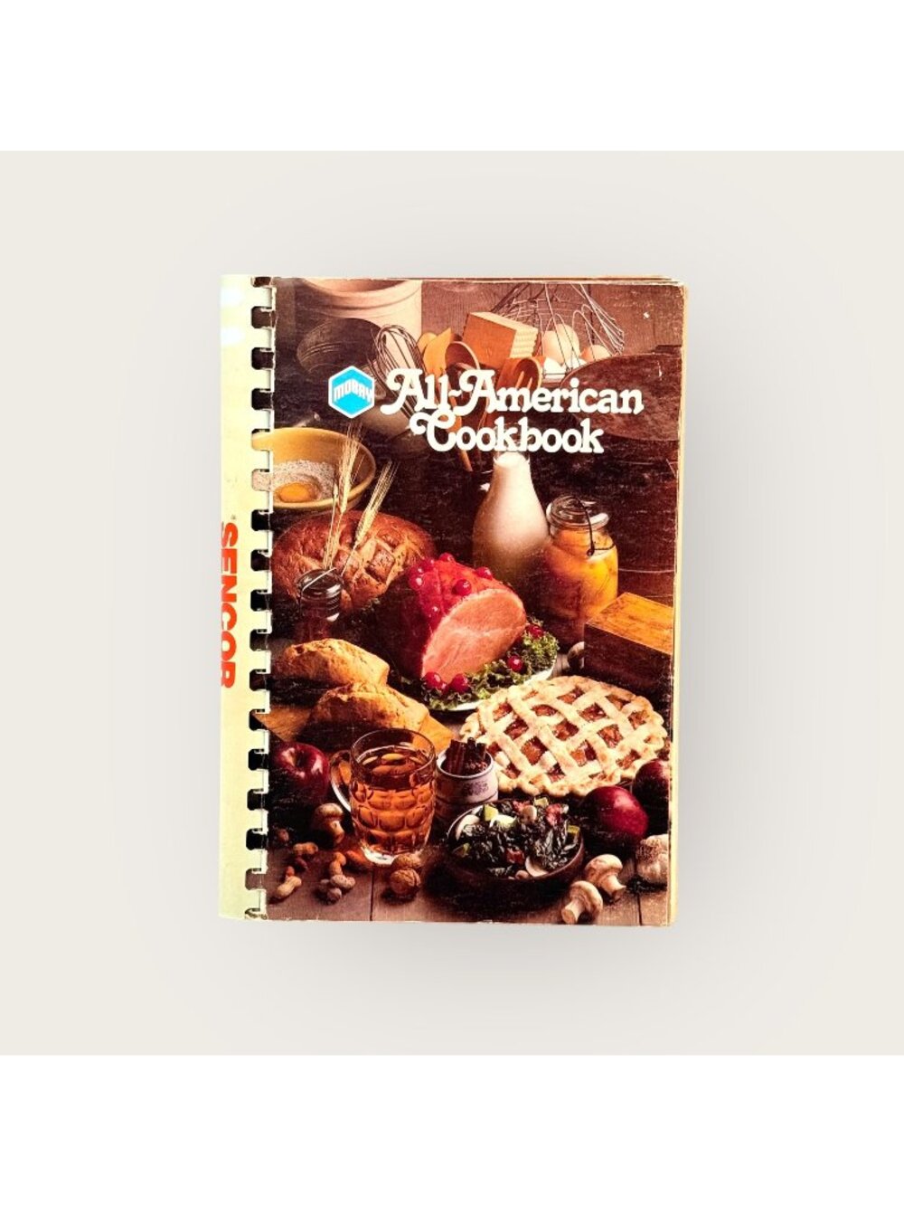 Vintage All American Cookbook Comb Bound Binding Mobay Chemical Corporation